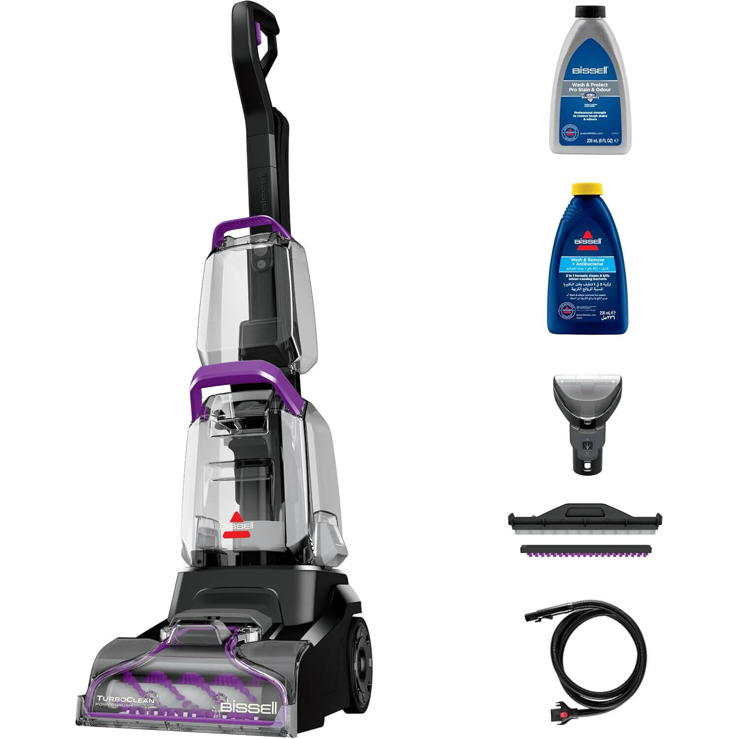 Bissell TurboClean PowerBrush Carpet Washer (4058K), Compact Carpet and Upholstery Cleaner