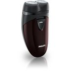 Philips PQ206/18 Electric Travel shaver, Battery powered, Convenient to carry, Cordless 2AA battery, razor sharp blades, 2 Year Warranty.
