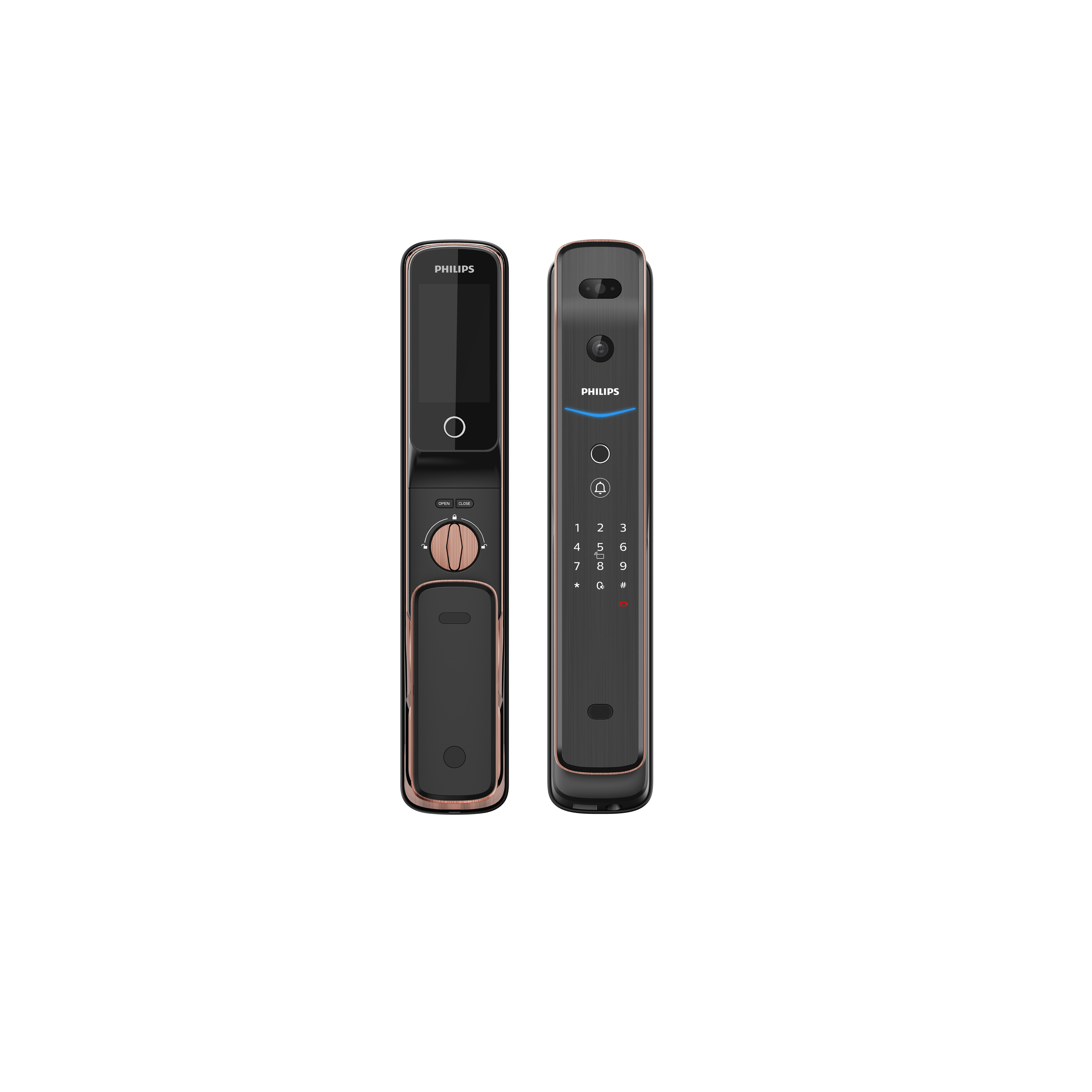 Philips 7000 series Facial recognition smart door lock - DDL709-FVP-7HWS Mohammed Fakhroo& Bros.