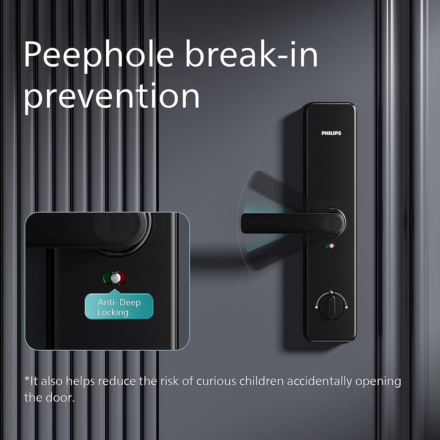 Philips Easykey DDL603E-5HWS Fingerprint Lock - Smart Lock Mohammed Fakhroo& Bros.