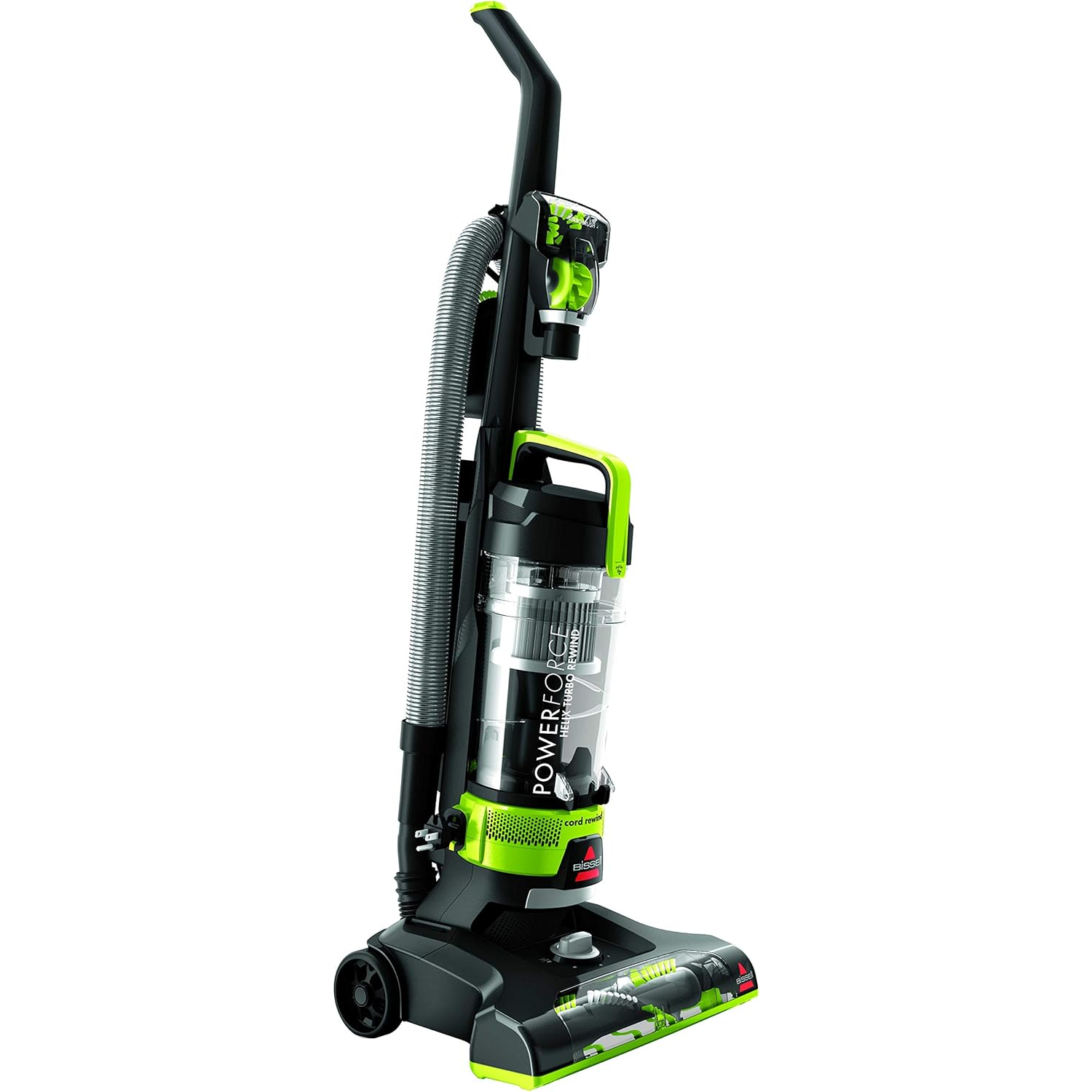 Bissell PowerForce Helix Turbo Rewind 2261E – Upright Vacuum Cleaner with Multi-Cyclonic Suction, Automatic Cord Rewind, Lightweight, Ideal for Dust, Hair & Deep Cleaning