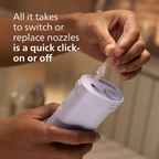 Philips Sonicare Genuine Replacement Nozzles for Compact Flosser, N1 Standard and N2 Comfort, 2-pack, HX3072/00