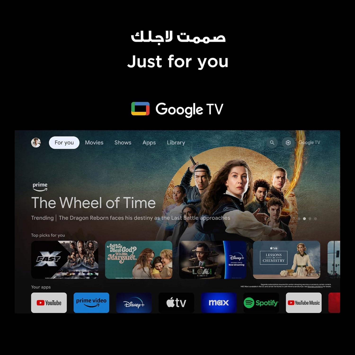 TCL 4K LED HDR Google Television With Dolby Audio- P6K