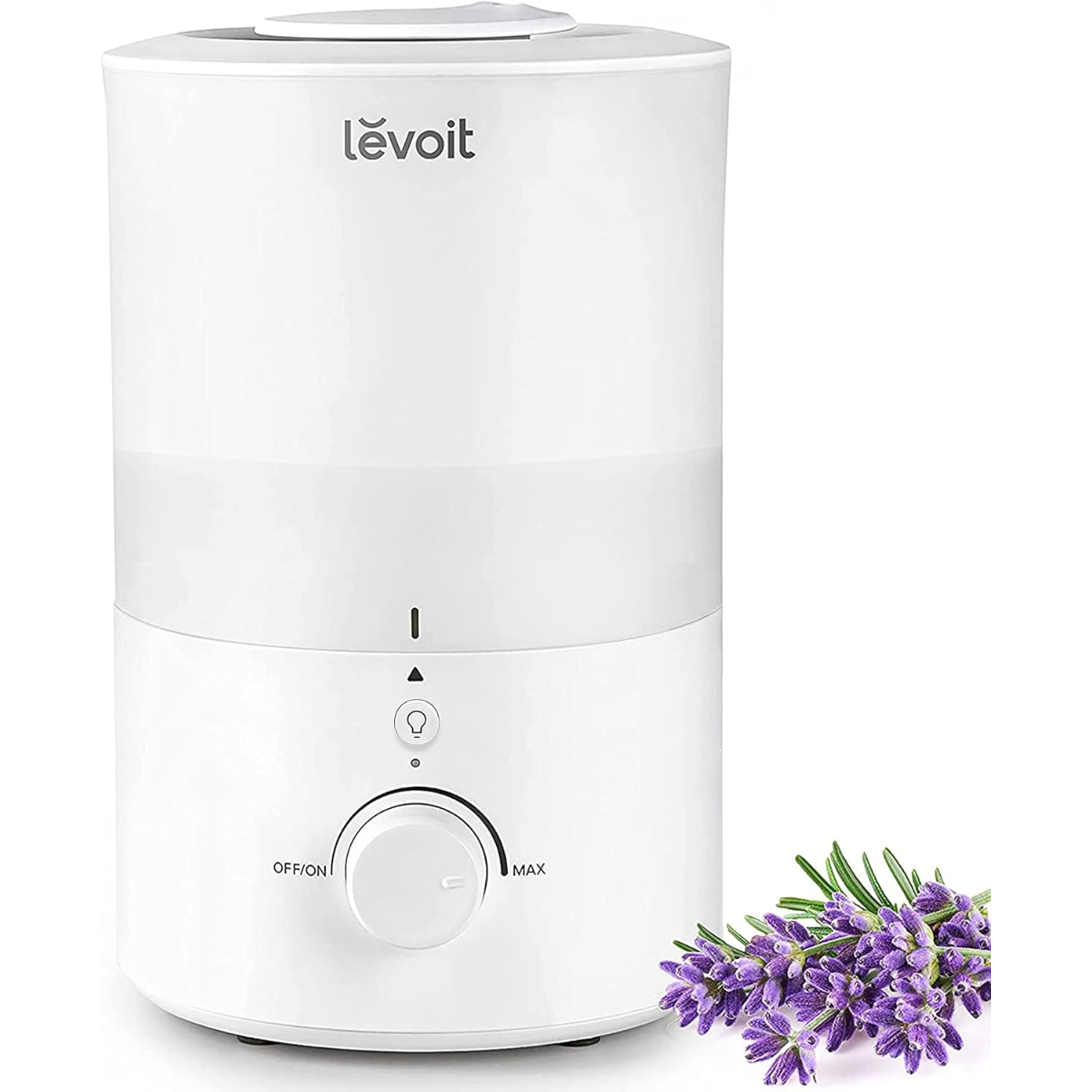 LEVOIT 3L Humidifiers for Bedroom Baby Room with Night Light, Cool Mist Humidifier for Home, Office & Plant, Auto-Off, Up to 25H for 27 ㎡, Quiet Operation with 360° Rotation Nozzle- 2 Filter Sponge