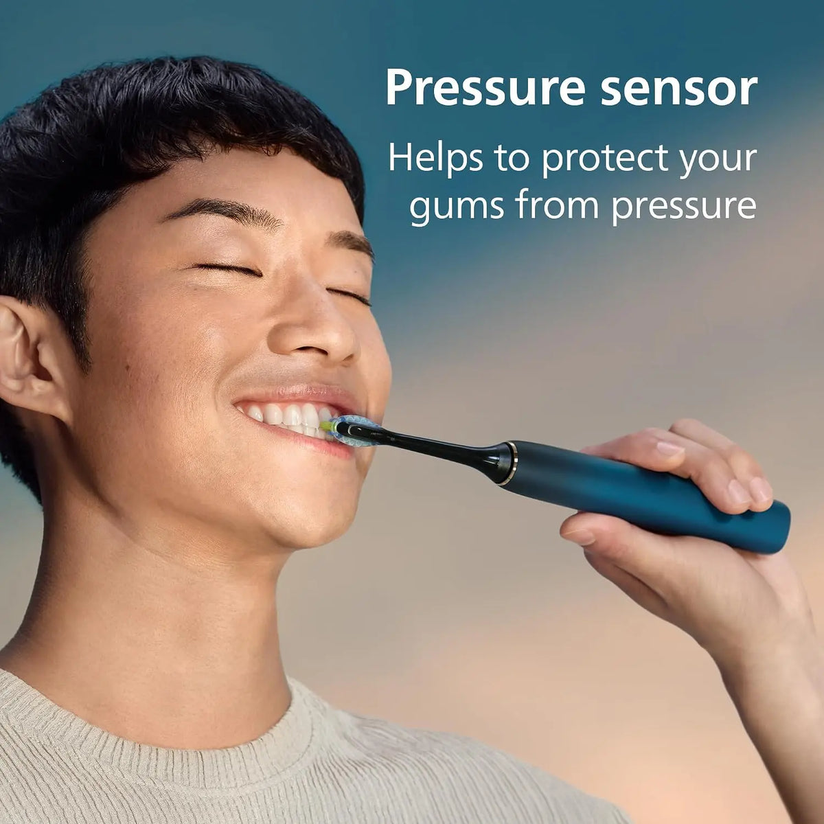 PHILIPS Sonicare DiamondClean 9000 Electric Toothbrush, 1 Brush Head, Aqua 1000% More Plaque Removal¹, Visual Pressure Sensor, 12 Brush Settings, App Connected, 14-Day Battery, Travel Case Mohammed Fakhroo& Bros.