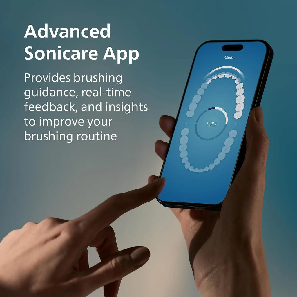 PHILIPS Sonicare DiamondClean 9000 Electric Toothbrush, 1 Brush Head, Aqua 1000% More Plaque Removal¹, Visual Pressure Sensor, 12 Brush Settings, App Connected, 14-Day Battery, Travel Case Mohammed Fakhroo& Bros.