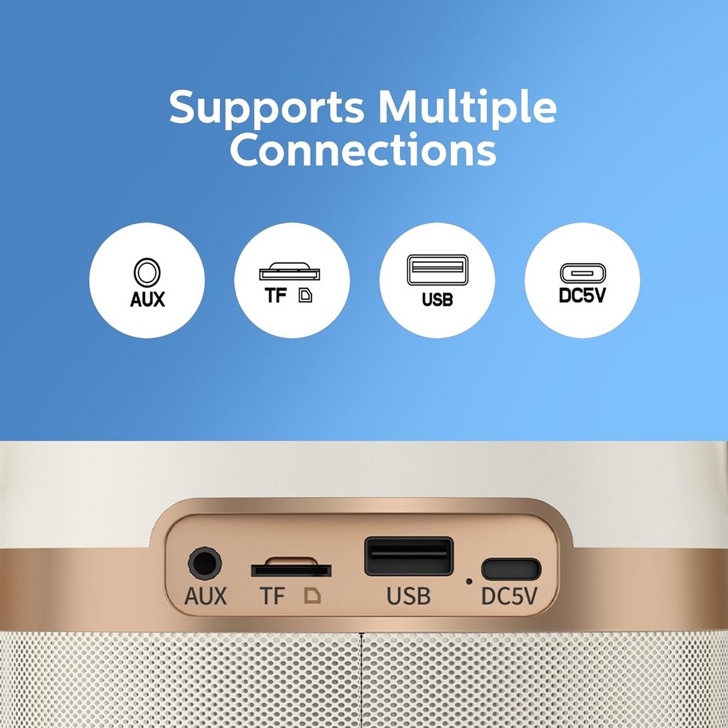 Philips Wireless Bluetooth Karaoke Speaker with 2 Microphones - TAS2509WT/00