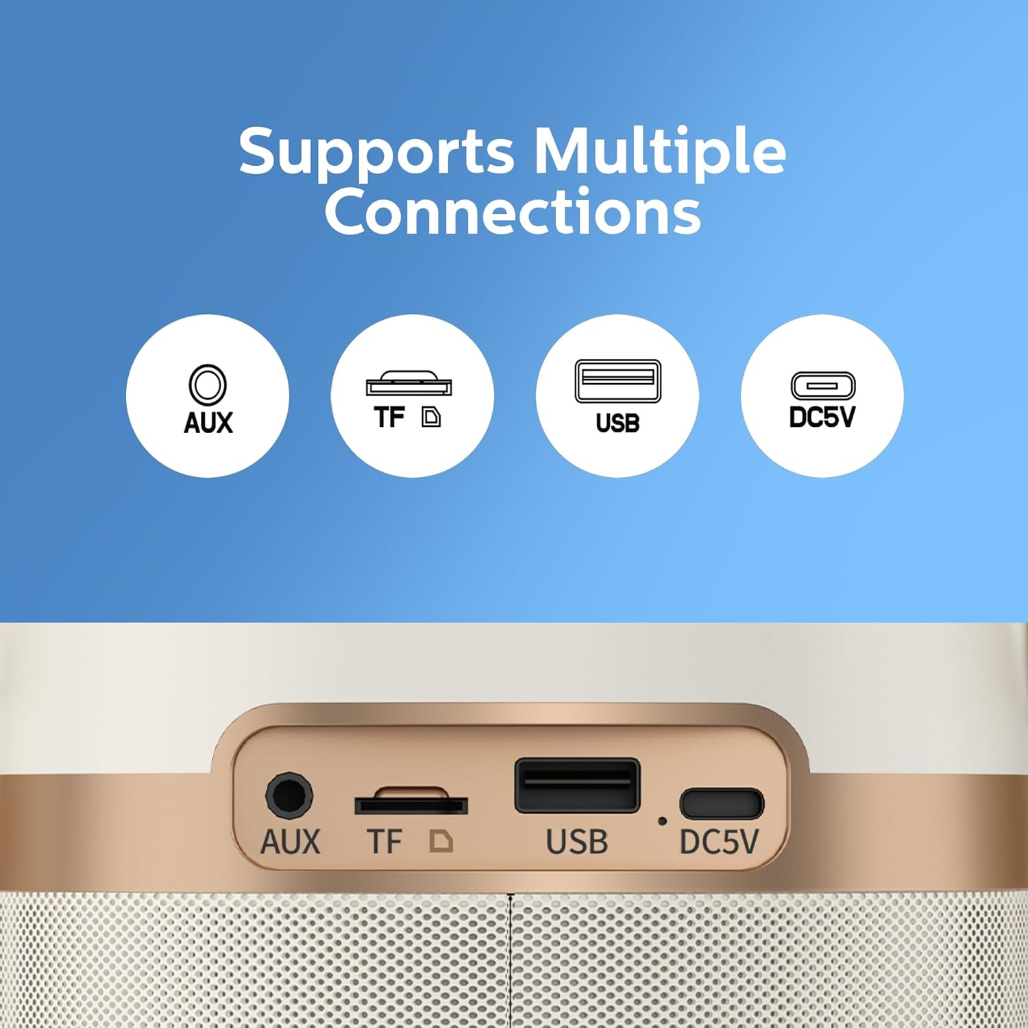Philips Wireless Bluetooth Karaoke Speaker with 2 Microphones - TAS2509WT/00