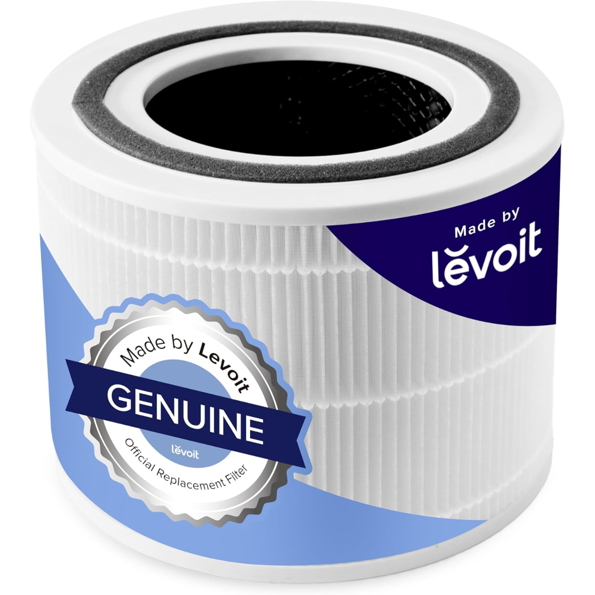 LEVOIT Core 300 Air Purifier Replacement Filter, 3-in-1 True HEPA, High-Efficiency Activated Carbon, Core300-RF, 1 Pack, White