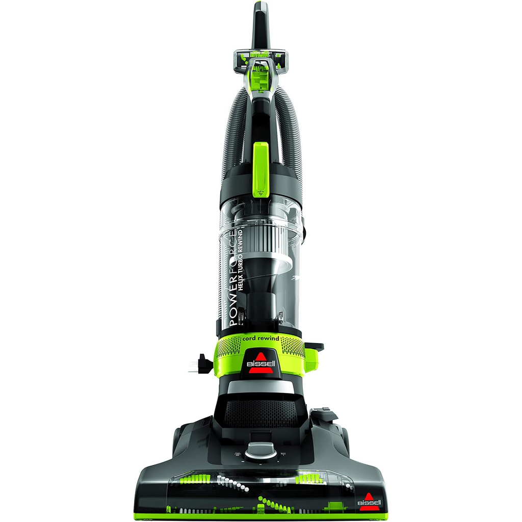 Bissell PowerForce Helix Turbo Rewind 2261E – Upright Vacuum Cleaner with Multi-Cyclonic Suction, Automatic Cord Rewind, Lightweight, Ideal for Dust, Hair & Deep Cleaning