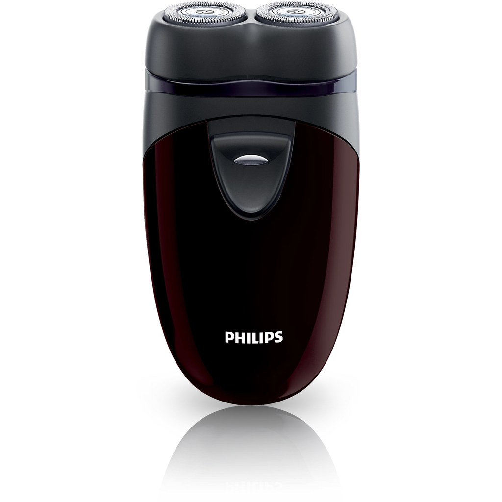 Philips PQ206/18 Electric Travel shaver, Battery powered, Convenient to carry, Cordless 2AA battery, razor sharp blades, 2 Year Warranty.