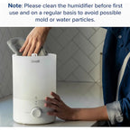 LEVOIT 3L Humidifiers for Bedroom Baby Room with Night Light, Cool Mist Humidifier for Home, Office & Plant, Auto-Off, Up to 25H for 27 ㎡, Quiet Operation with 360° Rotation Nozzle- 2 Filter Sponge devfakhroo