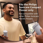 Philips Sonicare Genuine Replacement Nozzles for Compact Flosser, N1 Standard and N2 Comfort, 2-pack, HX3072/00