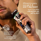 Philips i9000 Prestige Ultra Shaver XP9404/31 | Wet & dry | Ultimate close, comfortable shave | 5 modes | Quick clean system | Light-up charging stand | 60 min cordless | Travel case Mohammed Fakhroo& Bros.