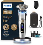 Philips i9000 Prestige Ultra Shaver XP9404/31 | Wet & dry | Ultimate close, comfortable shave | 5 modes | Quick clean system | Light-up charging stand | 60 min cordless | Travel case Mohammed Fakhroo& Bros.