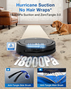 Ecovacs DEEBOT T80 Omni Robot Vacuum with 18,000Pa Suction & OZMO Roller Mop, Instant Self-Cleaning for Streak-Free Floors, ZeroTangle 3.0 for Pets, TruEdge Cleaning, AI Navigation, 10-in-1 Station
