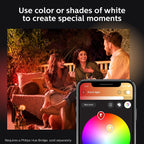 مجموعة قاعدة مصباح سبوت في الهواء الطلق Philips Hue Lily White &amp; Color (يتطلب Hue Hub)، 3 مصابيح سبوت مع مصدر طاقة + حامل، تعمل مع Alexa وHomeKit ومساعد Google 