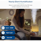 LEVOIT 3L Humidifiers for Bedroom Baby Room with Night Light, Cool Mist Humidifier for Home, Office & Plant, Auto-Off, Up to 25H for 27 ㎡, Quiet Operation with 360° Rotation Nozzle- 2 Filter Sponge devfakhroo