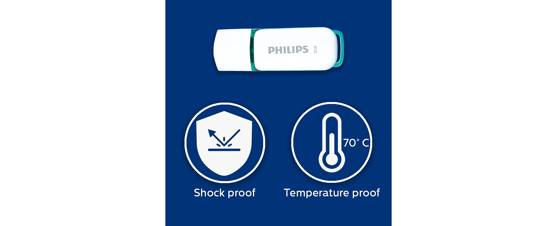 Philips USB Flash Drive - 8GB - FM08FD70B/00