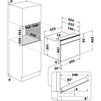 Whirlpool W Collection W11I MW161 UK Built-In Microwave Oven - Dark Grey