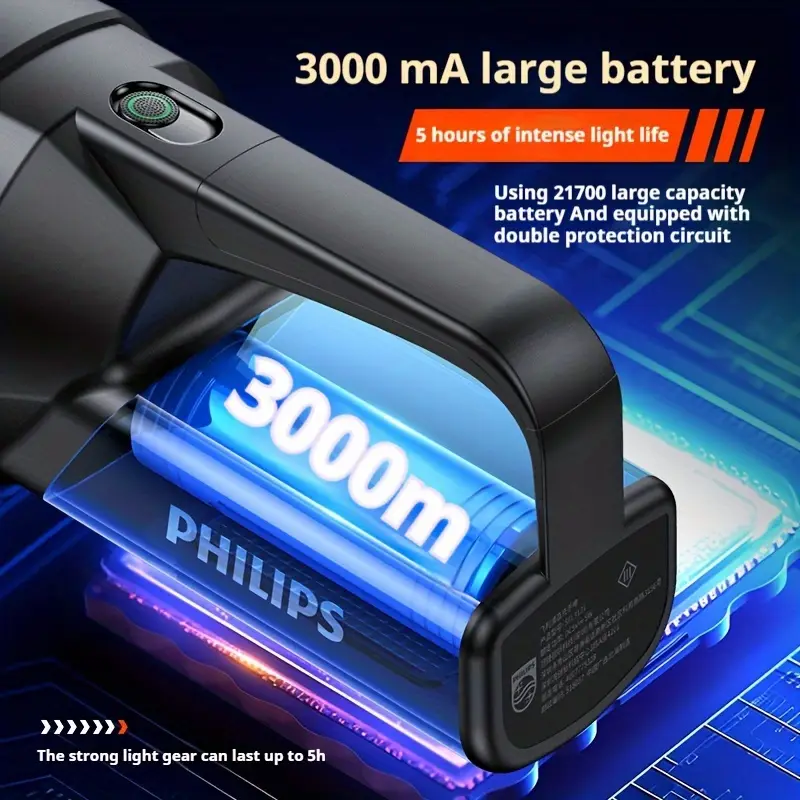 Philips new flashlight strong searchlight with side light - SFL3121