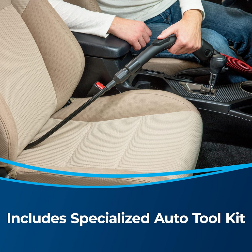 Bissell Drum PowerClean 1500W Wet & Dry 21L Vacuum Cleaner, 2 extension wands + hose assembly + multi surface nozzle + wet nozzle + crevice + tool brush, Multi Surface,  Made in China.