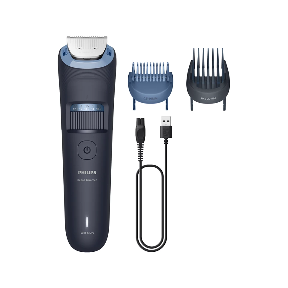 Philips Beard Trimmer 3000 Series with full metal blades BT3665/15