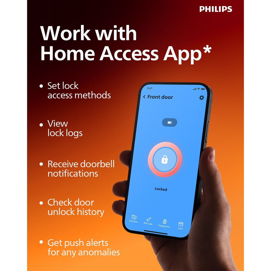 Philips DDL505-5HBS Outdoor Smart Lock - Weather Proof , IP66 - Grey Mohammed Fakhroo& Bros.