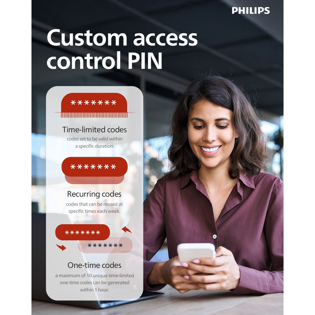 Philips DDL505-5HBS Outdoor Smart Lock - Weather Proof , IP66 - Grey Mohammed Fakhroo& Bros.