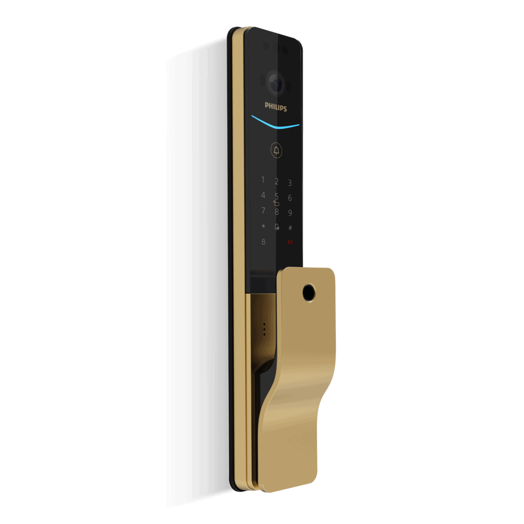 Philips 7000 series Facial recognition smart door lock - DDL720-FVP-7HWS- Gold Mohammed Fakhroo& Bros.