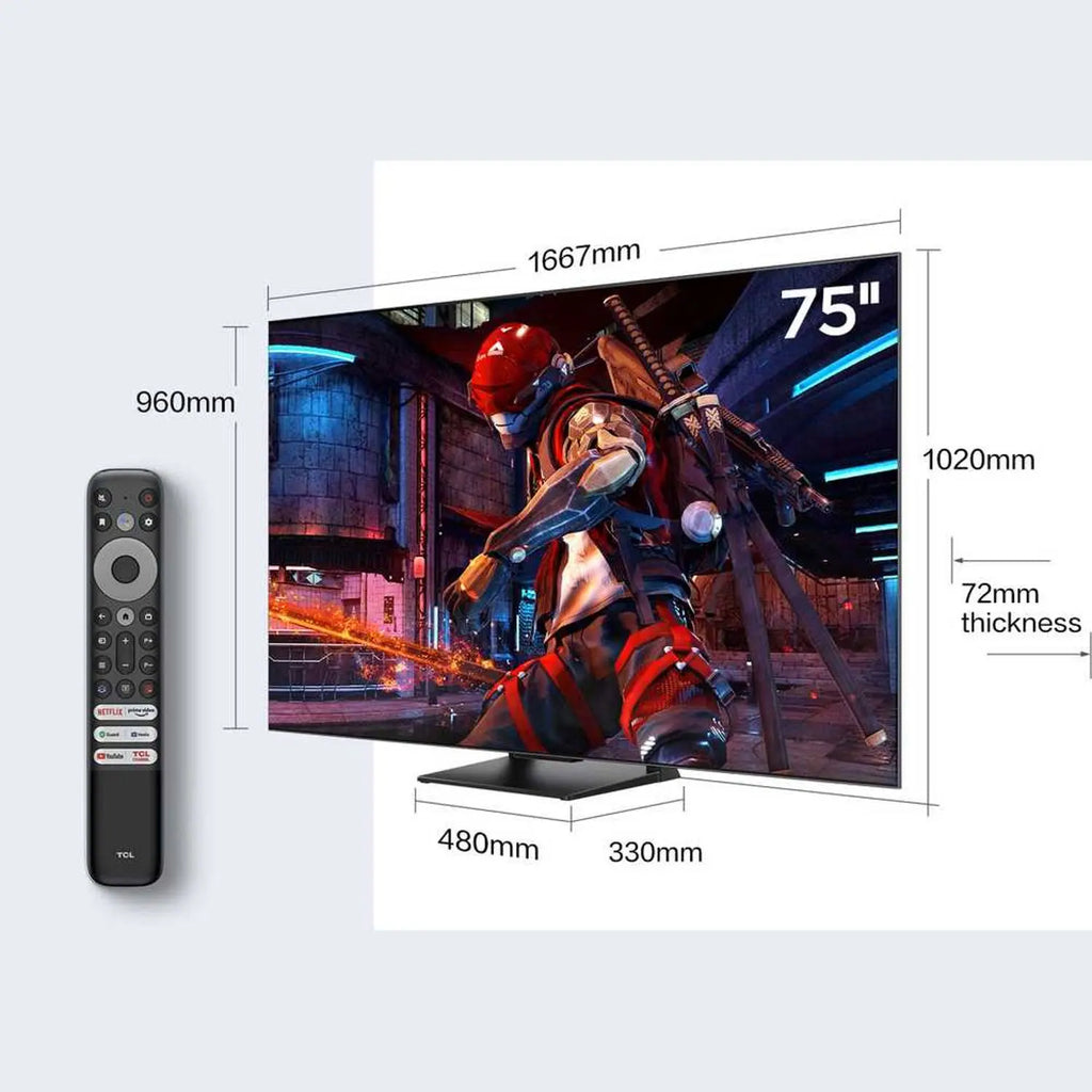TCL 75″ 4K QLED Smart Television – 75C745 Mohammed Fakhroo& Bros.