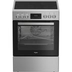 Whirlpool Free Standing Vitro Ceramic Cooker 60cm Inox – WR60 EV520207 XME