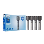 Philips Aircraft Aluminium Alloy 22cms Zoom LED Rechargeable Flashlight – 1000Lumens, 900m Range, 2000mAh SFL2142C4/56 ( PACK OF 4 ) Mohammed Fakhroo& Bros.