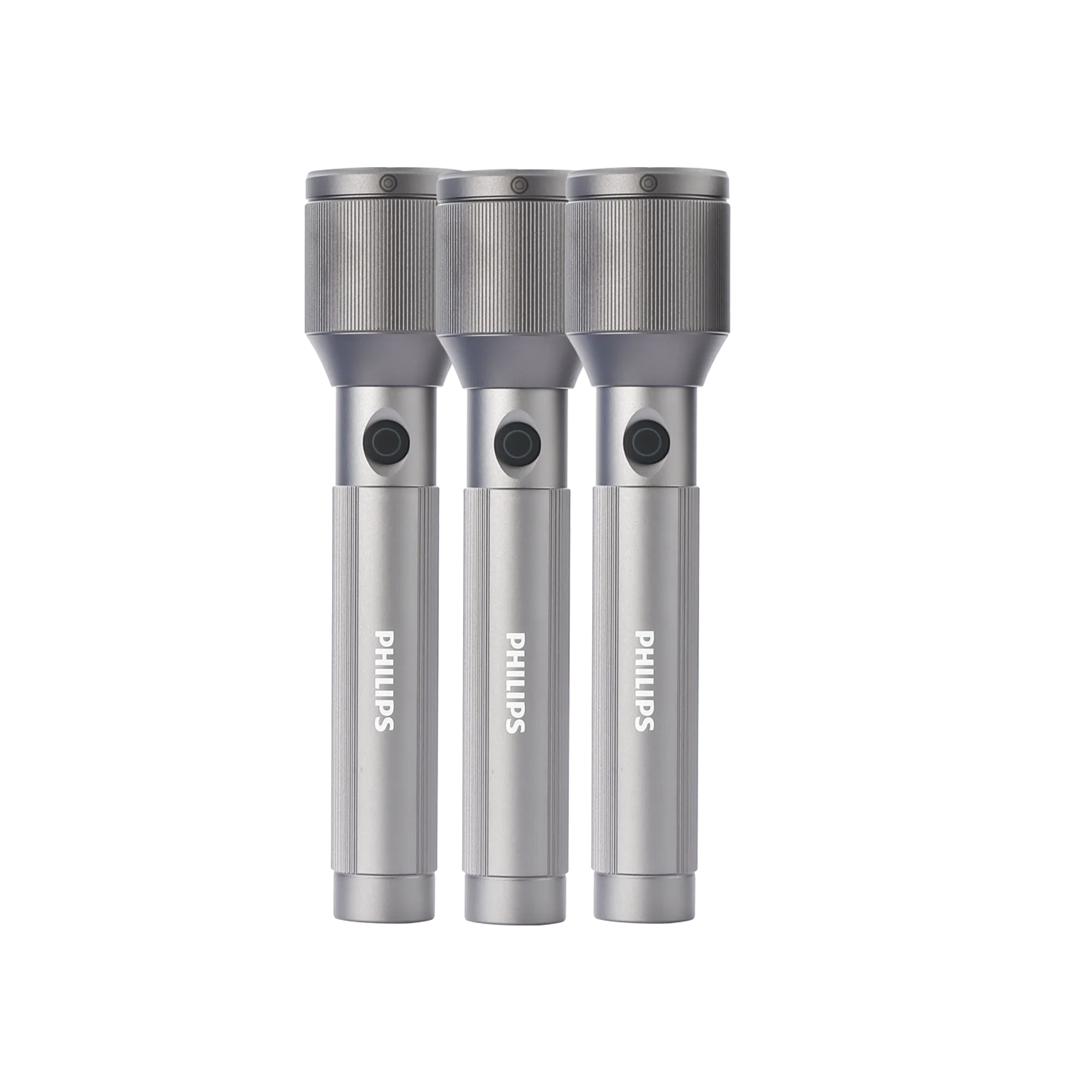 Philips Aircraft Aluminium Alloy 25cms Zoom LED Rechargeable Flashlight – 1100Lumens, 950m Range, 3000mAh SFL2143C3/56 ( PACK OF 3 ) Mohammed Fakhroo& Bros.