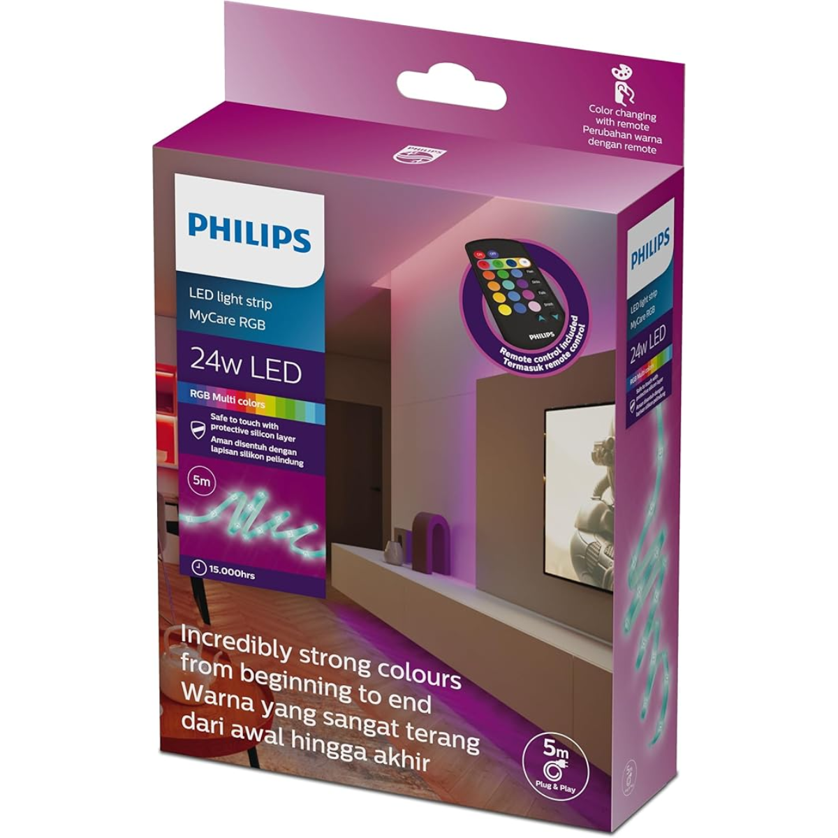 Philips MyCare Plug & Play RGB light strip 24W 24V (5m)