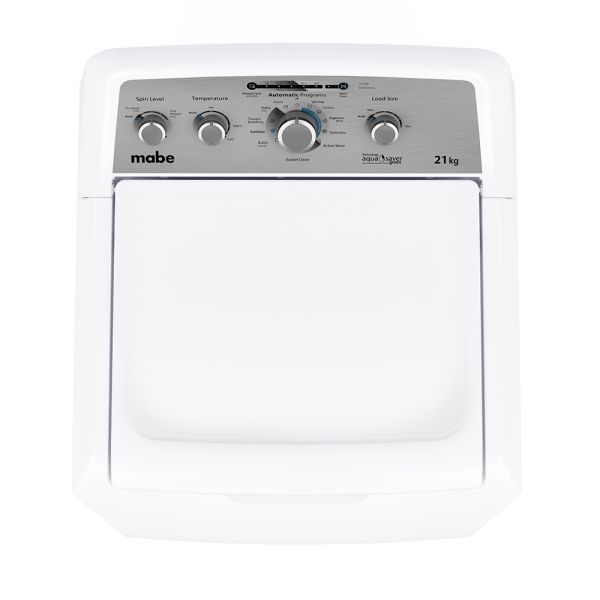 Mabe 21 kg Top Load Washer with 6 Temperature Levels & 5 Load Sizes WMA71214CBCS0