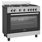 Whirlpool WR90 GGF 23129 XME – 90 X 60 Full Gas Cooker, Cast Iron Grids, 106lt, Fan Oven- Egypt