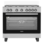 Whirlpool WR90 GGF 23129 XME – 90 X 60 Full Gas Cooker, Cast Iron Grids, 106lt, Fan Oven- Egypt