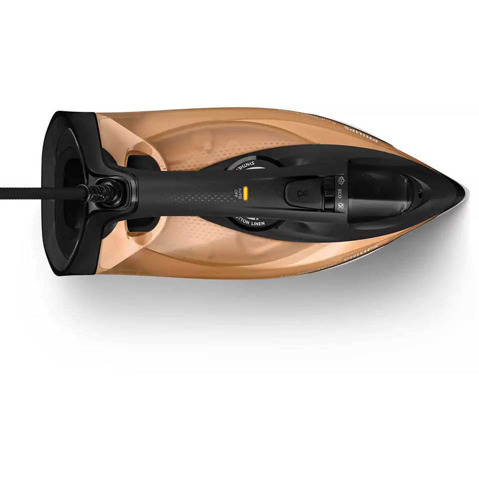 Philips 7000 Series HV Steam Iron Black/Gold DST7040/86