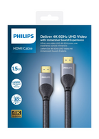 Philips  HDMI cable, 4K 60Hz, 1,5 m, 18 Gbps - SWV7015/10