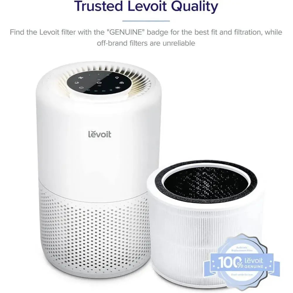 Levoit Air Purifier Replacement Filter, 3-in-1 True HEPA, High-Efficiency Activated Carbon, White | Core 200S-RF Mohammed Fakhroo& Bros.