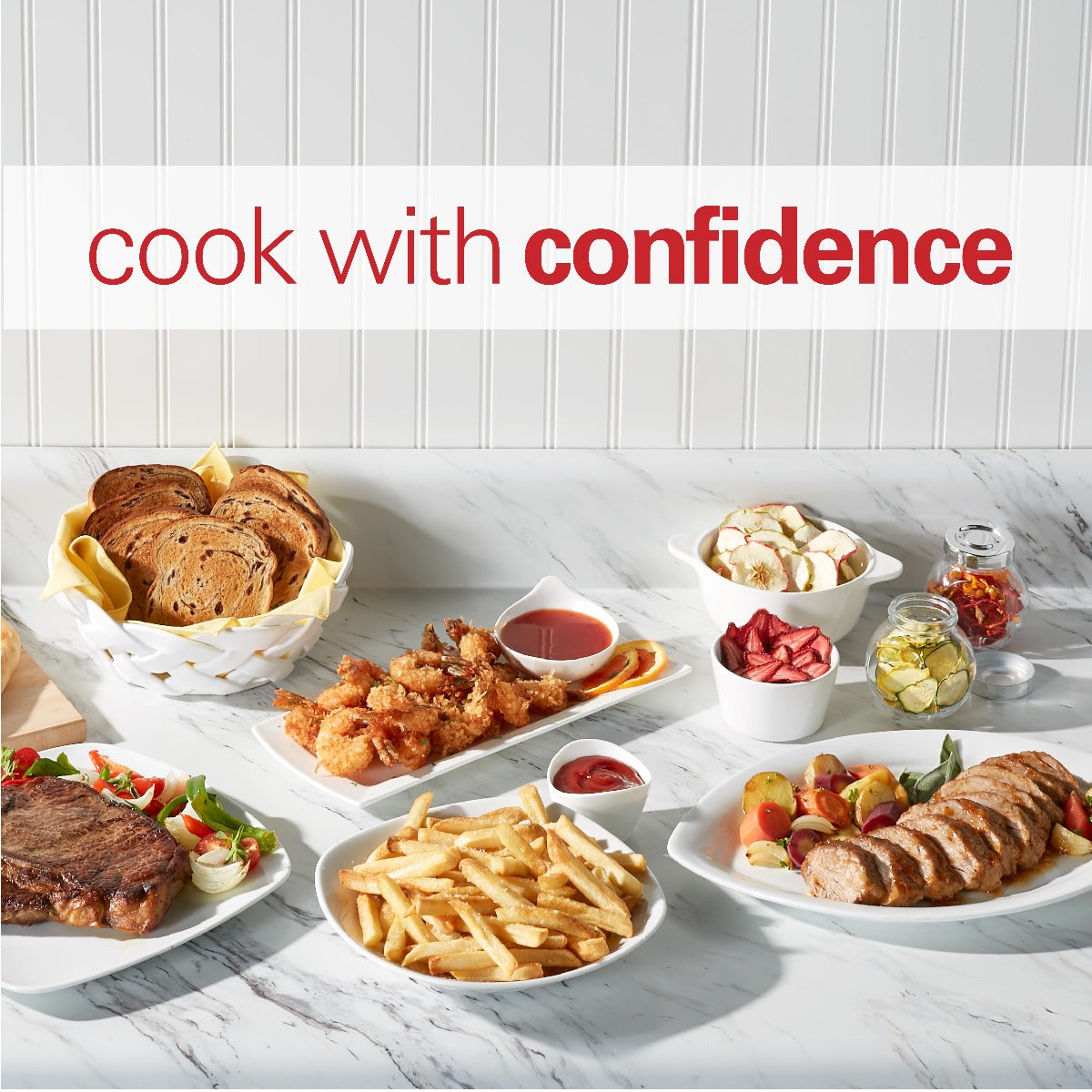 Hamilton Beach Digital Air Fryer View 8L, Large viewing window, 8 presets with dehydrate & defrost, Cook for upto 12 hours from 40°C to 200°C, 1750W, Matte Grey color, 2 Years Warranty, AFOGV8-ME.