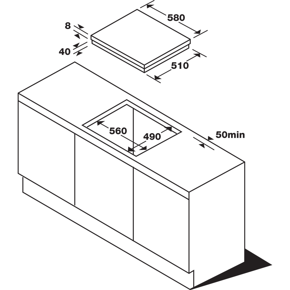 Whirlpool Vetroceramic hob - AKM 613/IX/01