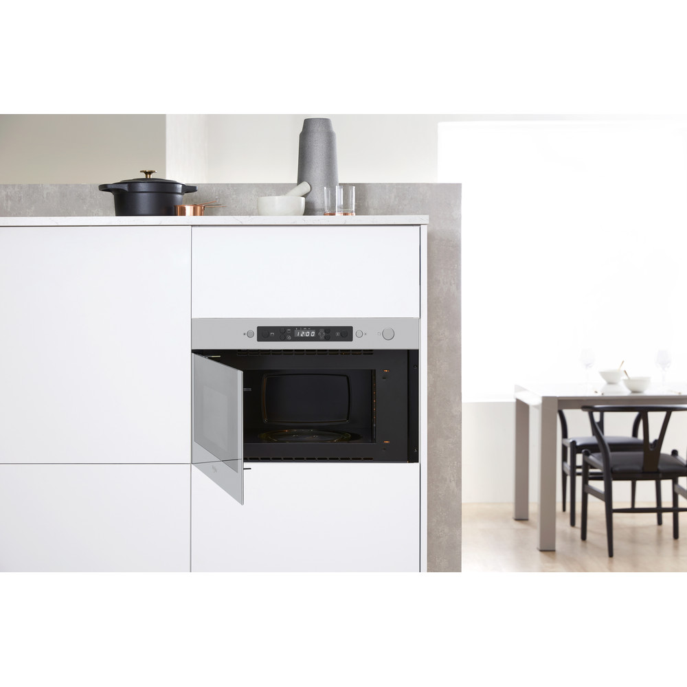 Whirlpool built in microwave oven: stainless steel color - AMW 423/IX