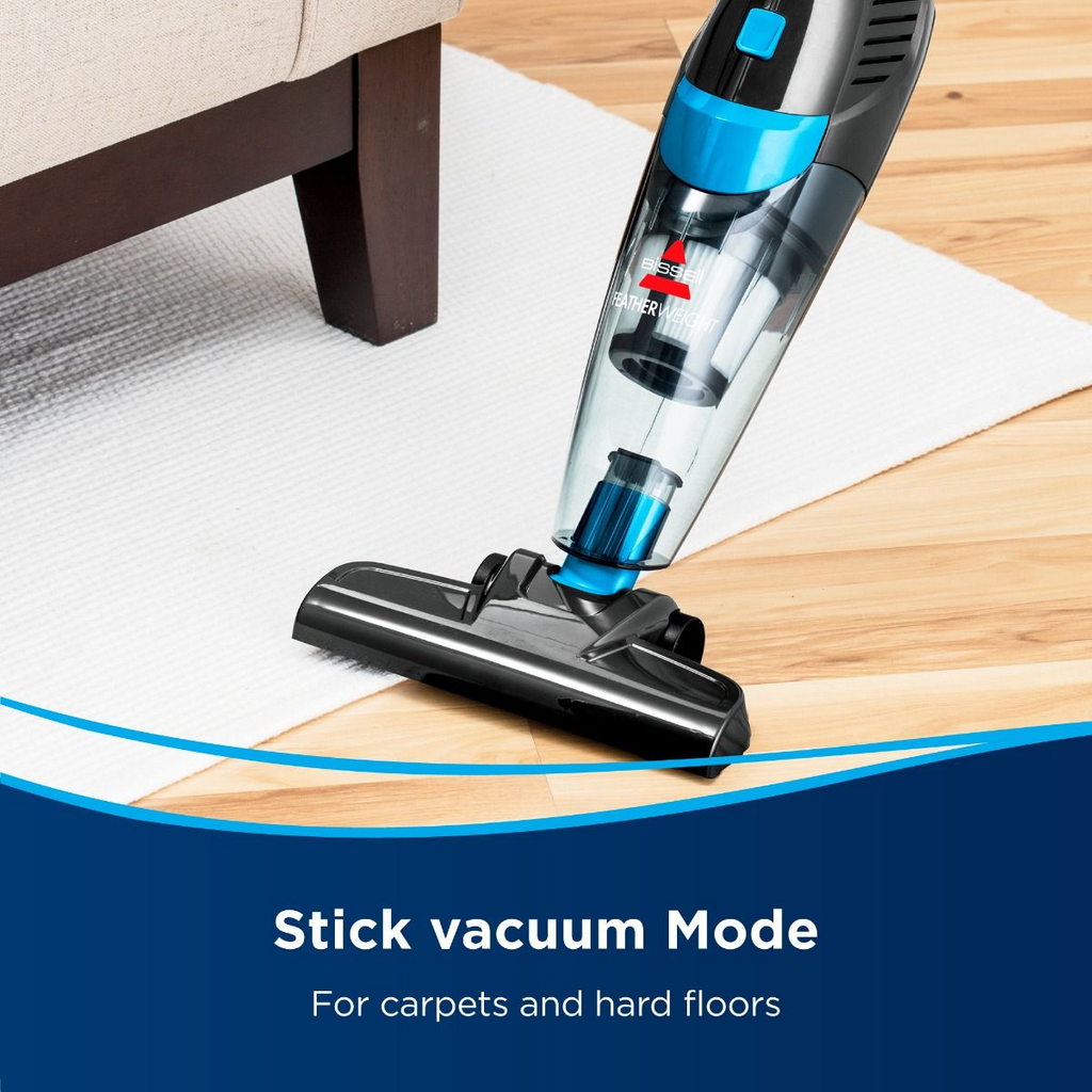 Bissell Featherweight 2-in-1 Upright Vacuum Cleaner 2024E – Lightweight 0.5L Capacity, 450W Power, Converts to Handheld, Ideal for Hard Floors