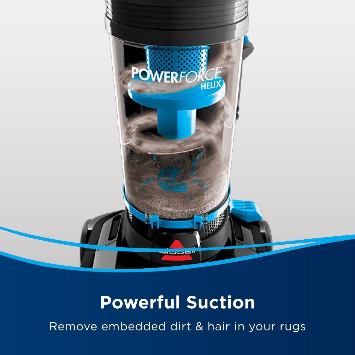 Bissell PowerForce Helix Vacuum Cleaner 2111E – Multi-Cyclonic Technology, Powerful Suction, Lightweight Design, Ideal for Dust, Hair & Deep Cleaning