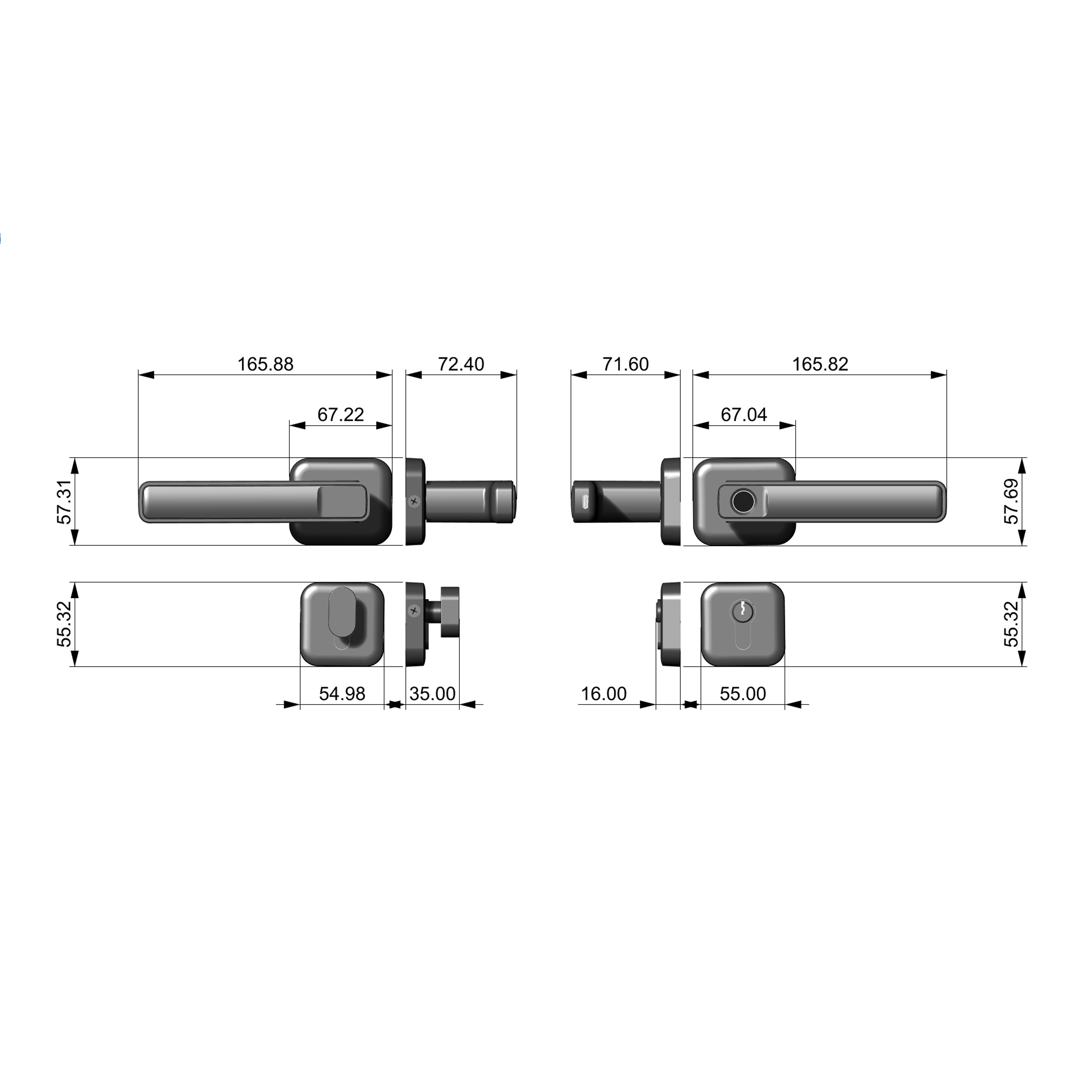 Philips Smart Fingerprint One-Touch Smart Door Lock Black - DDL101-3HBS Mohammed Fakhroo& Bros.