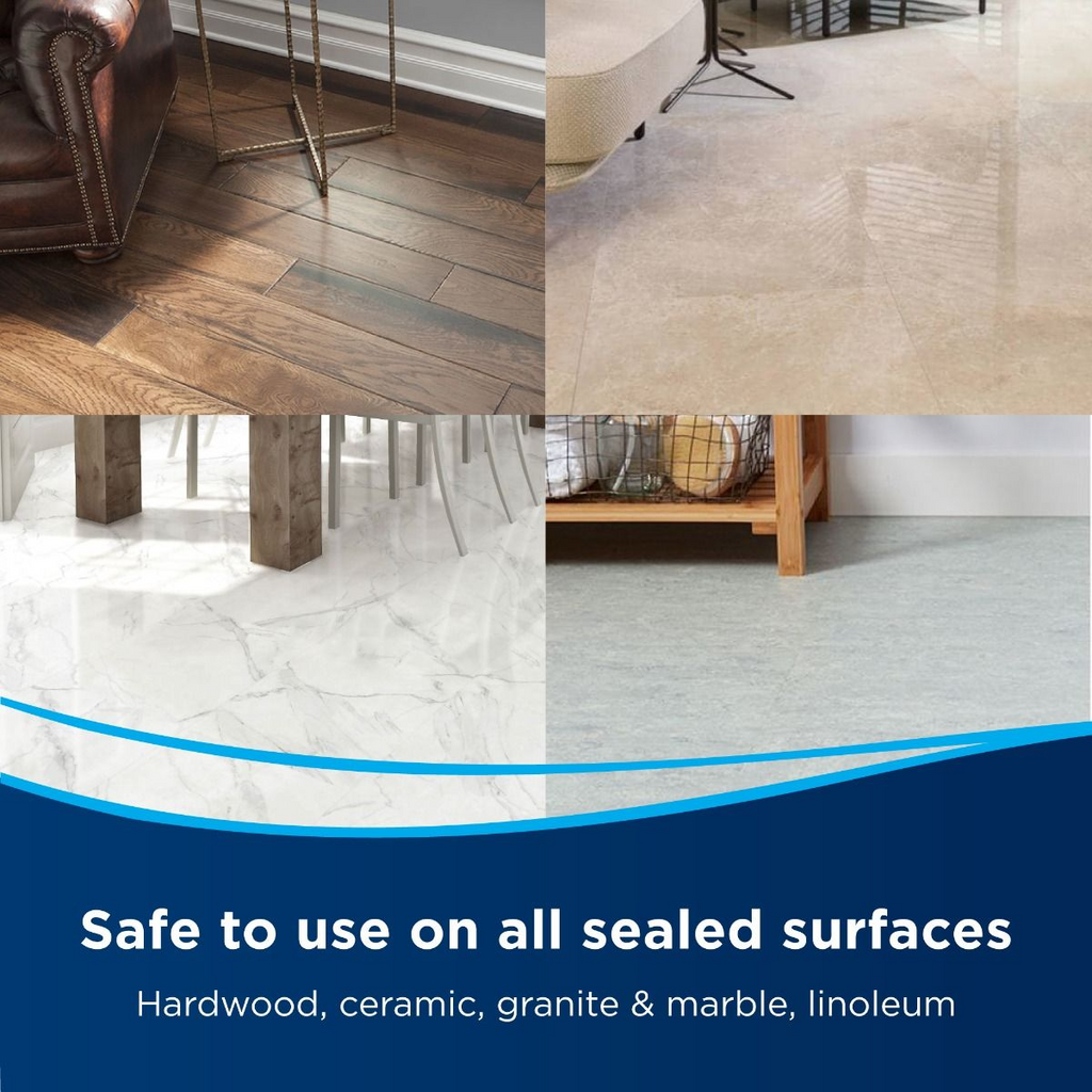 Bissell All-in-One Vacuum & Steam Cleaner (1977E), Safe and Easy, Steam on Demand, Cleans Across All Sealed Hard Floors