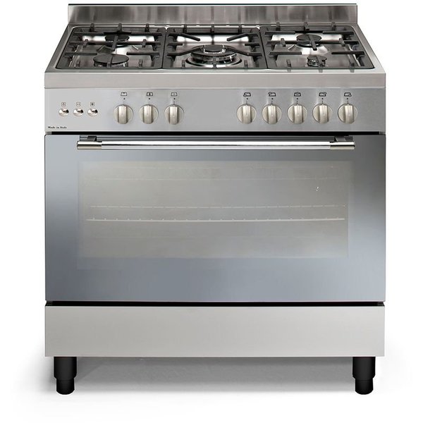 Vincenti Gas Cooking Range,90x60cm, 5 Gas Burners,Inox.Stainless,CO90XDE