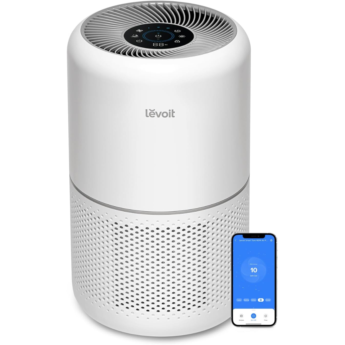 LEVOIT Smart Air Purifier for Home Bedroom, H13 HEPA Air Filter with Real Time Air Quality Sensor, Removes 99.97% Pollen Allergies Dust Odours, Alexa Enabled Air Cleaner with Quiet Auto Mode, Core300S